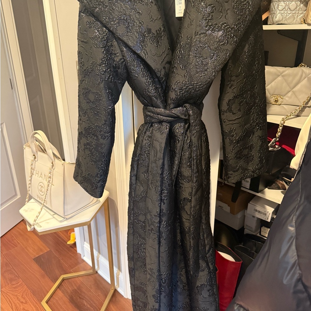 Alice+Olivia Black long coat . Brand new with tags
